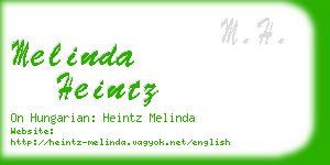 melinda heintz business card